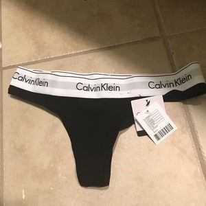 Calvin Klein black thong